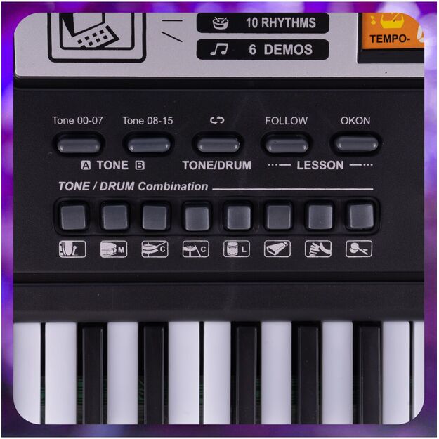 Vaikiškas pianinas, 61 klavišas, MQ6106 7