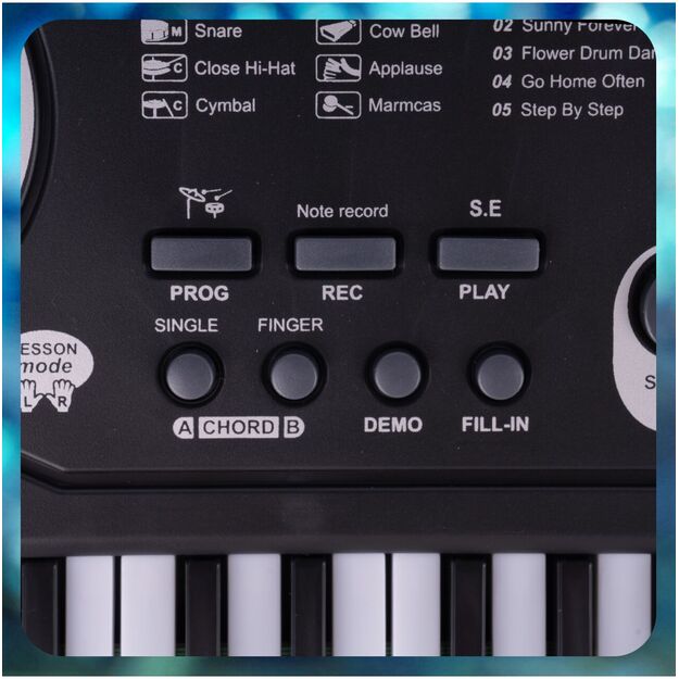 Vaikiškas pianinas, 61 klavišas, MQ6106 10