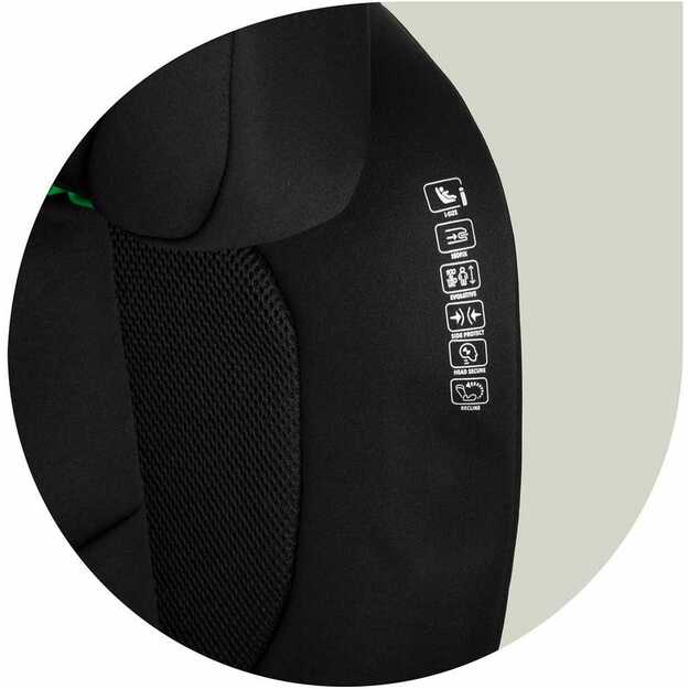 Automobilinė kėdutė Nukido Louis Soft juoda 15-36 kg ISOFIX 1