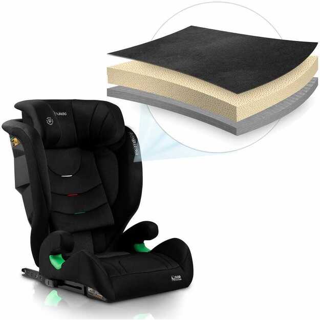 Automobilinė kėdutė Nukido Louis Soft juoda 15-36 kg ISOFIX 12
