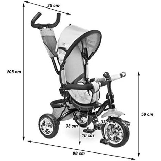 Triratukas Toyz Timmy mėlynas 0325 16