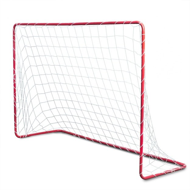 Dideli metaliniai futbolo vartai su tinklu 183x122 cm