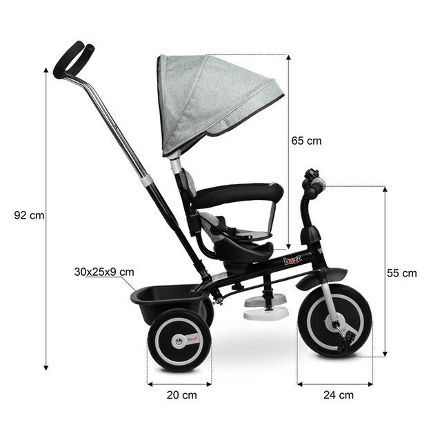 Triratukas Toyz Buzz, raudonas - mėlynas 15