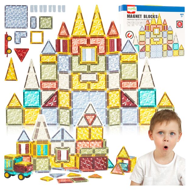 Magnetinis konstruktorius „Magnetic Blocks”, 60 vnt