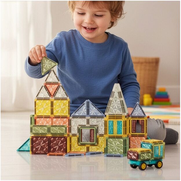 Magnetinis konstruktorius „Magnetic Blocks”, 60 vnt 2