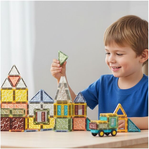 Magnetinis konstruktorius „Magnetic Blocks”, 60 vnt 5