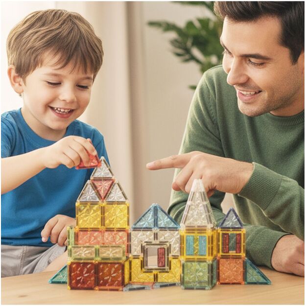 Magnetinis konstruktorius „Magnetic Blocks”, 60 vnt 6