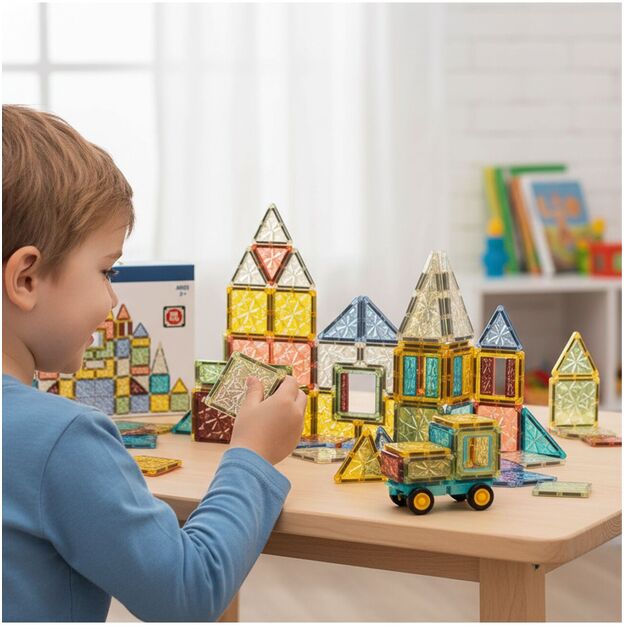 Magnetinis konstruktorius „Magnetic Blocks”, 60 vnt 9