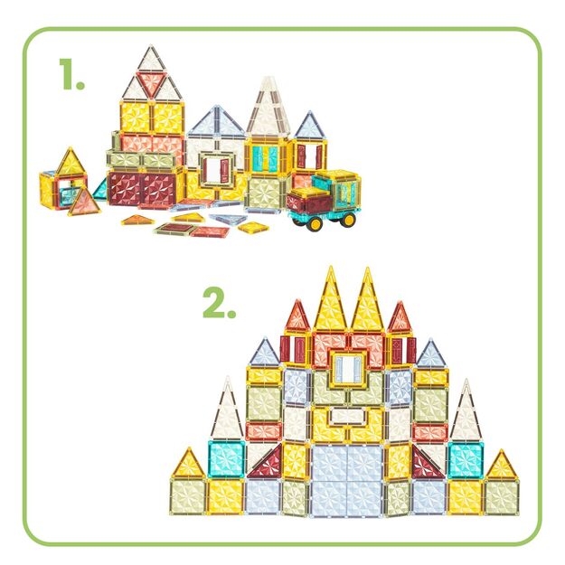 Magnetinis konstruktorius „Magnetic Blocks”, 60 vnt 10