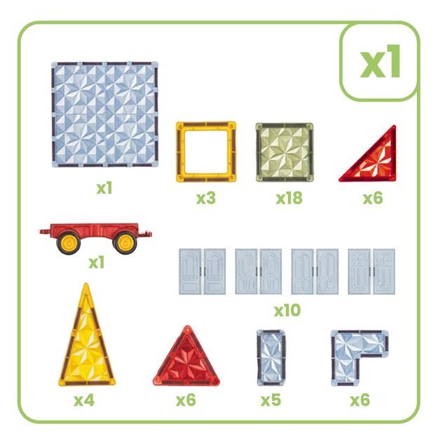 Magnetinis konstruktorius „Magnetic Blocks”, 60 vnt 11