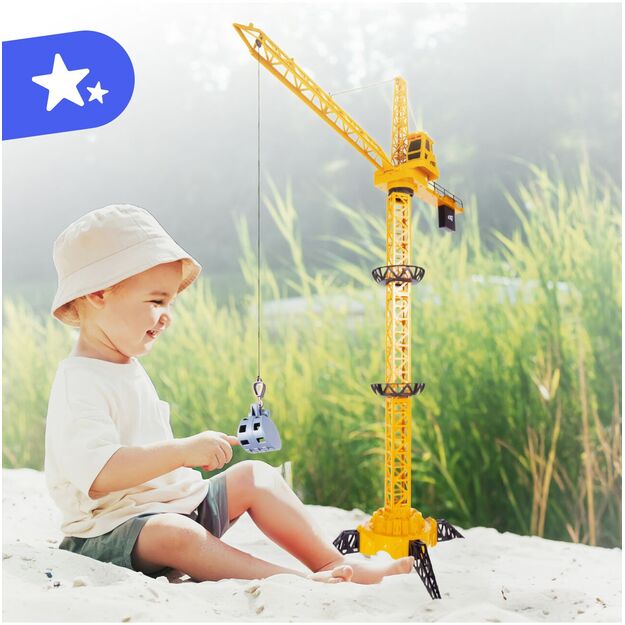 Nuotoliniu būdu valdomas milžiniškas kranas 12 kanalų +3.7V LI-ON + USB 6