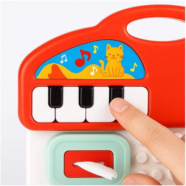 Manipuliacinė mokomoji lenta su mini pianinu 4
