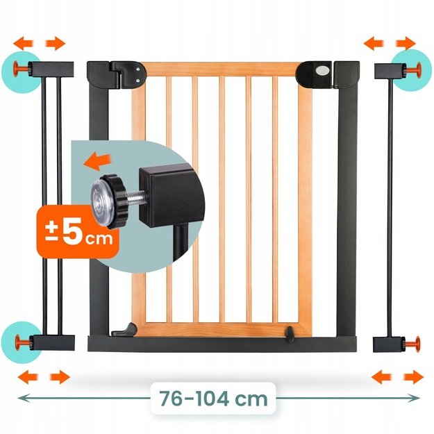 Juodi „Nukido 718200“ apsauginiai varteliai 2