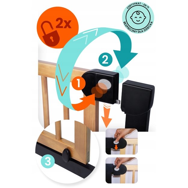 Juodi „Nukido 718200“ apsauginiai varteliai 4