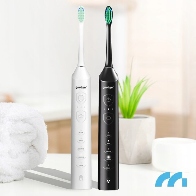 MalTec elektrinių dantų šepetėlių rinkinys 2x SONIC su 6 galvutėmis ir įkrovikliu 6