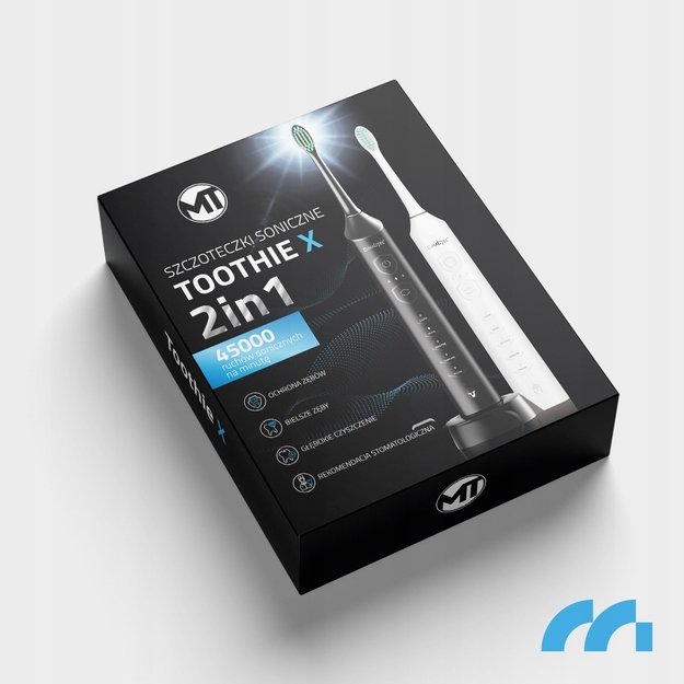 MalTec elektrinių dantų šepetėlių rinkinys 2x SONIC su 6 galvutėmis ir įkrovikliu 12