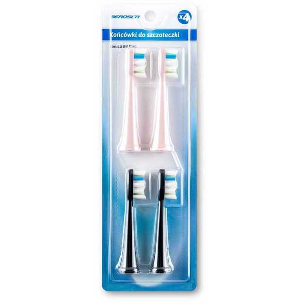 Berdsen DUO Sonic dantų šepetėlio galvutės, 4 vnt.