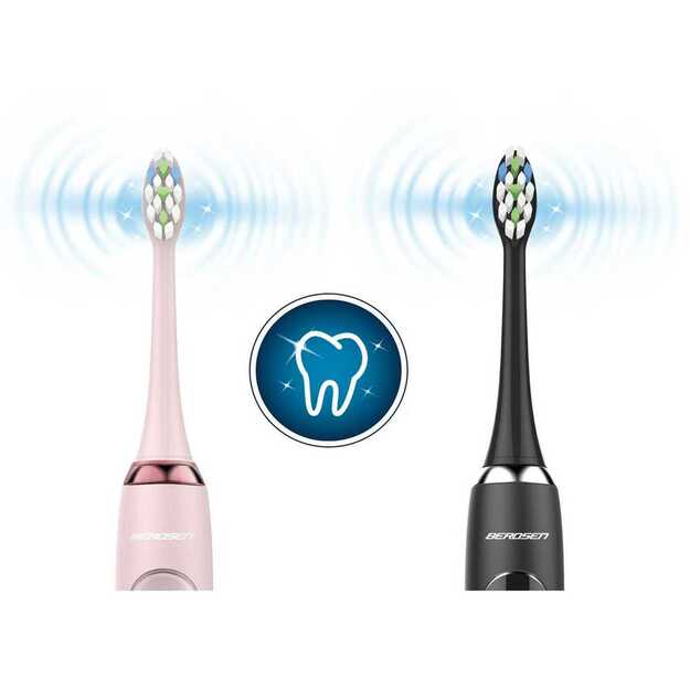 Berdsen DUO Sonic dantų šepetėlio galvutės, 4 vnt. 2