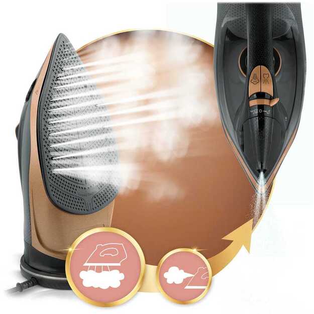 Belaidis garinis lygintuvas 2600 W, Berdsen BD-333, su keramine danga 3