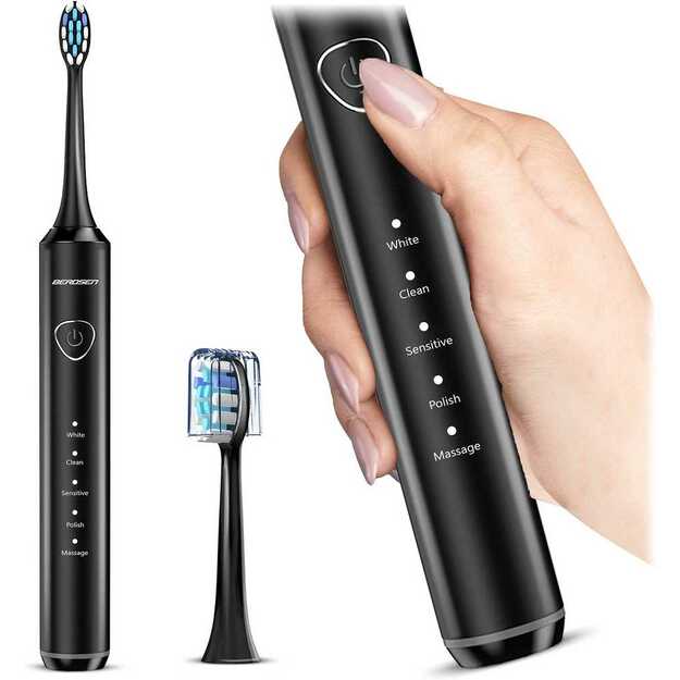 Berdsen Sonica B5 juodas dantų šepetėlis sonic 11