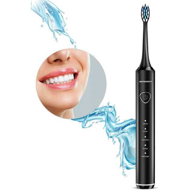 Berdsen Sonica B5 juodas dantų šepetėlis sonic 13