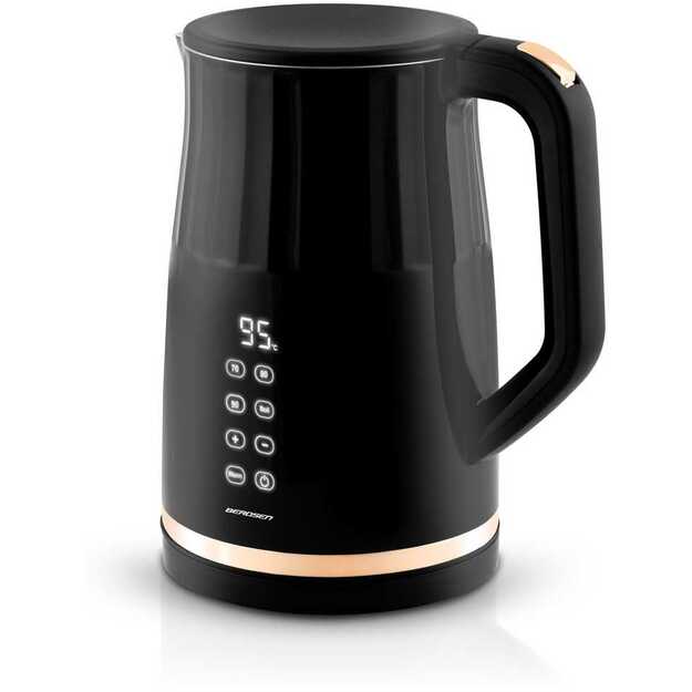 Berdsen BD-706 elektrinis virdulys 1,7 l su temperatūros valdymu ir jutikliniu ekranu, juodas 5