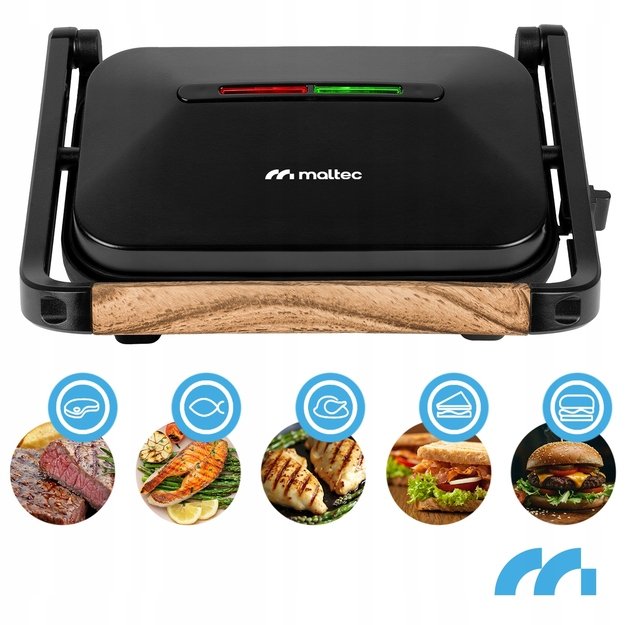 Sumuštinių kepimo grilis, elektrinis sulankstomas skrudintuvas, 1500 W 3