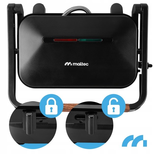 Sumuštinių kepimo grilis, elektrinis sulankstomas skrudintuvas, 1500 W 7