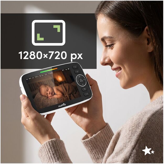 Kūdikio stebėjimo kamera su tiesioginio stebėjimo funkcija, naktinis režimas, VOX HD LCD 5 colių 11