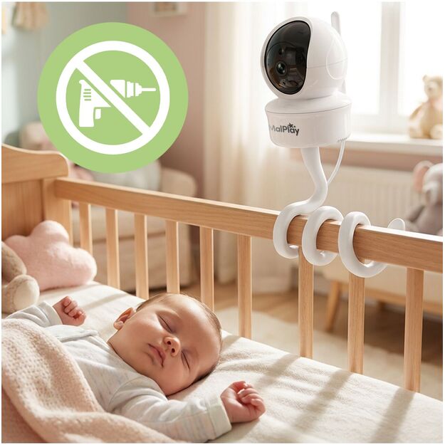 Kūdikio stebėjimo kamera su tiesioginio stebėjimo funkcija, naktinis režimas, VOX HD LCD 5 colių 13