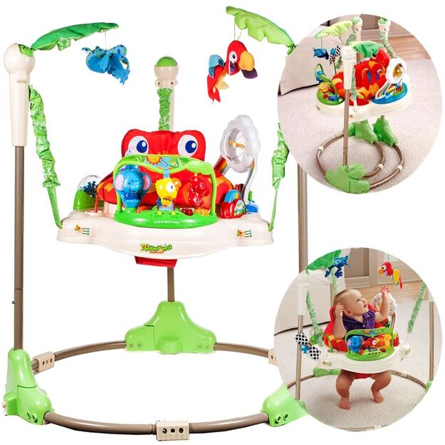 Interaktyvi kėdutė-šokliukas kūdikiui su garsais ir šviesomis