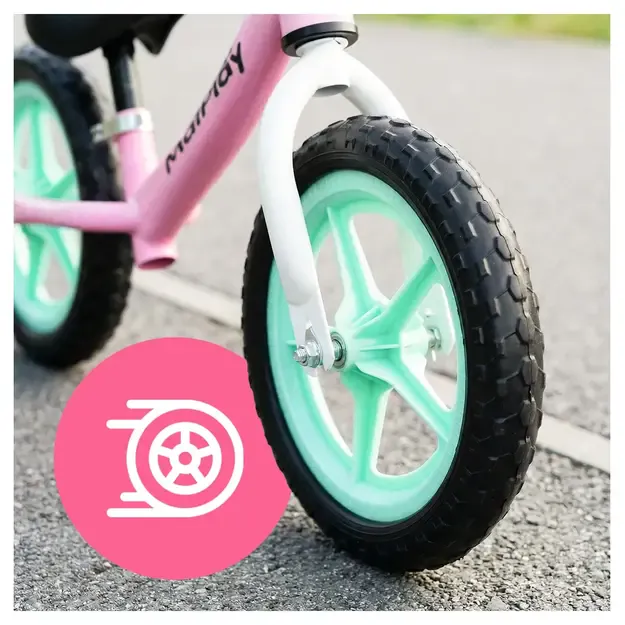 Balansinis dviratukas vaikams nuo 2 metų FLIKO, putplasčio ratukai 12", lengvas 1,8 kg 4