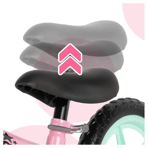 Balansinis dviratukas vaikams nuo 2 metų FLIKO, putplasčio ratukai 12", lengvas 1,8 kg 5