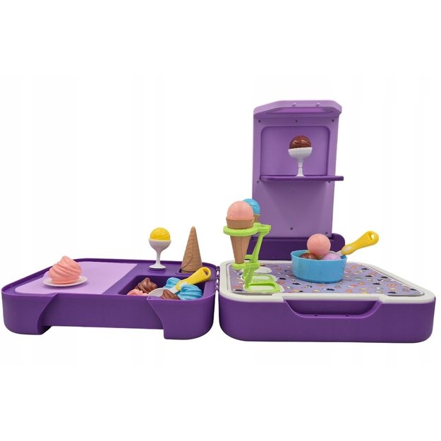 Žaislinės Ledų parduotuvės rinkinys lagamine, 62 dalys 4