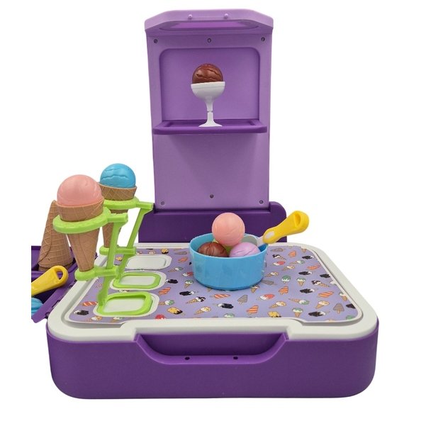 Žaislinės Ledų parduotuvės rinkinys lagamine, 62 dalys 3