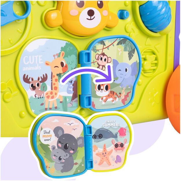 Lavinamasis rūšiavimo vežimėlis su rankena, veiklos centras 10