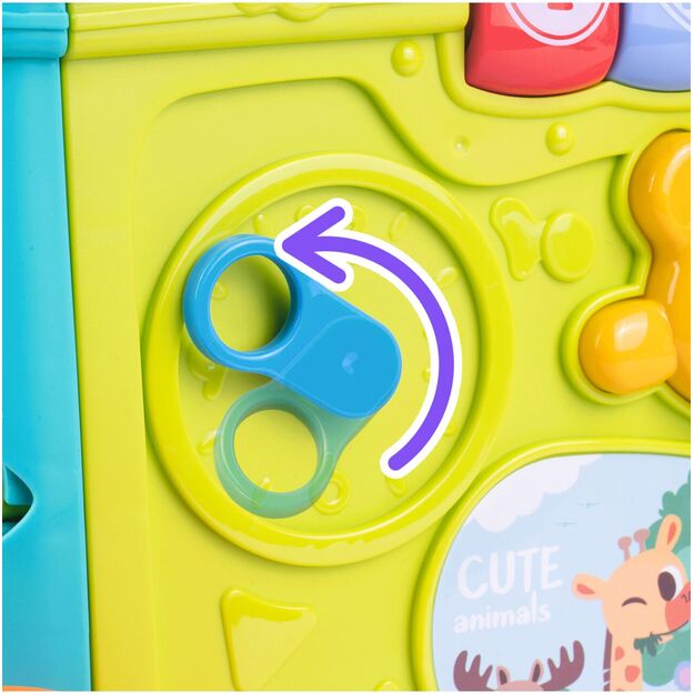 Lavinamasis rūšiavimo vežimėlis su rankena, veiklos centras 9