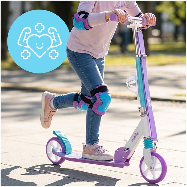 Sulankstomas paspirtukas su dirželiu ir butelio laikikliu, lengvas, ABEC-7 pakaba 3