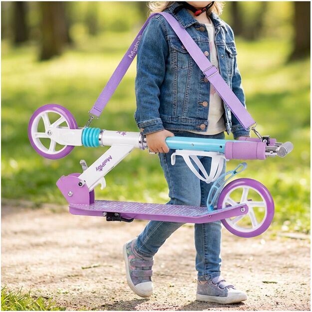 Sulankstomas paspirtukas su dirželiu ir butelio laikikliu, lengvas, ABEC-7 pakaba 10