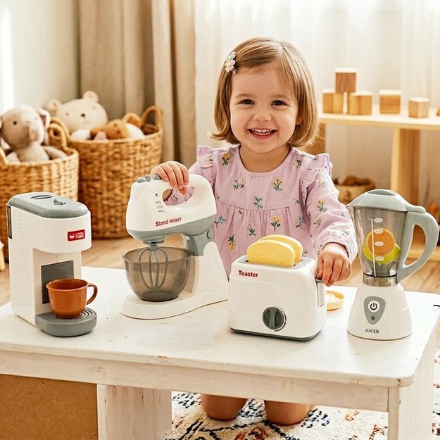 Žaislinis smulkių buitinių prietaisų rinkinys, 4in 1 2