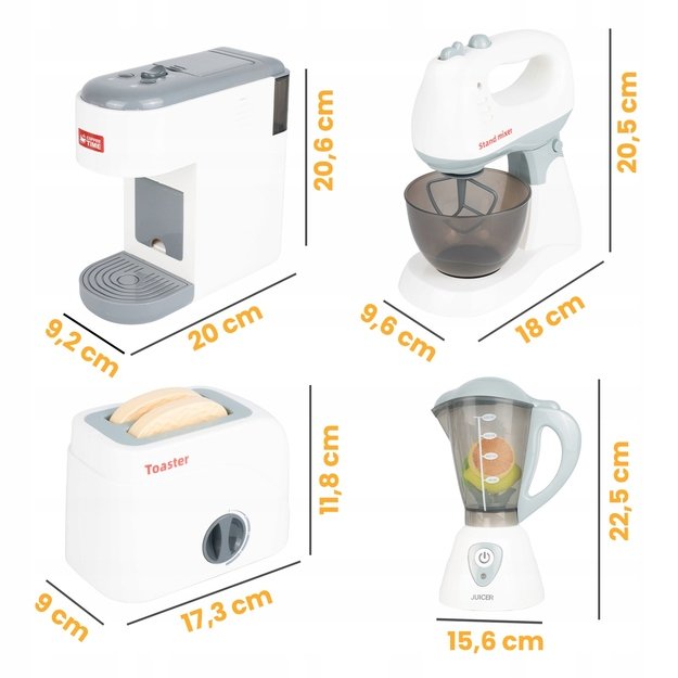 Žaislinis smulkių buitinių prietaisų rinkinys, 4in 1 1