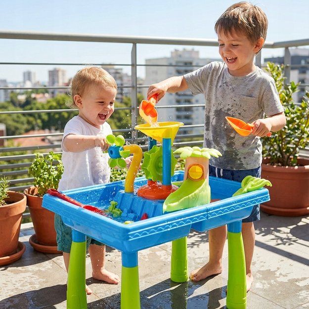 Smėlio ir vandens žaidimų stalas su priedais, 38 el. 5