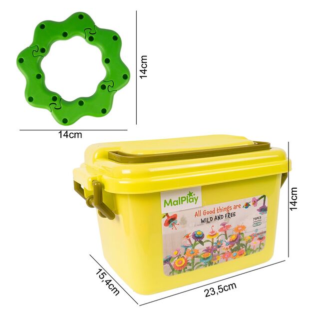 Konstruktorius Gėlių sodas lagamine, 73 vnt. 1