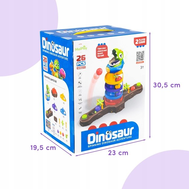 Arkadinis Dinozaurų žaidimas „Pagauk kamuolį“, 26 detalės 1