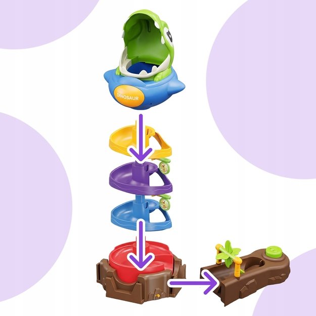 Arkadinis Dinozaurų žaidimas „Pagauk kamuolį“, 26 detalės 7