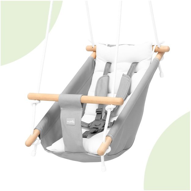 Vaikiškos sūpynės/hamakas su reguliuojamais saugos diržais, 60 kg