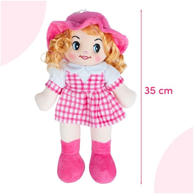 Minkštas žaislas Skudurinė lėlė Zofia, 35 cm