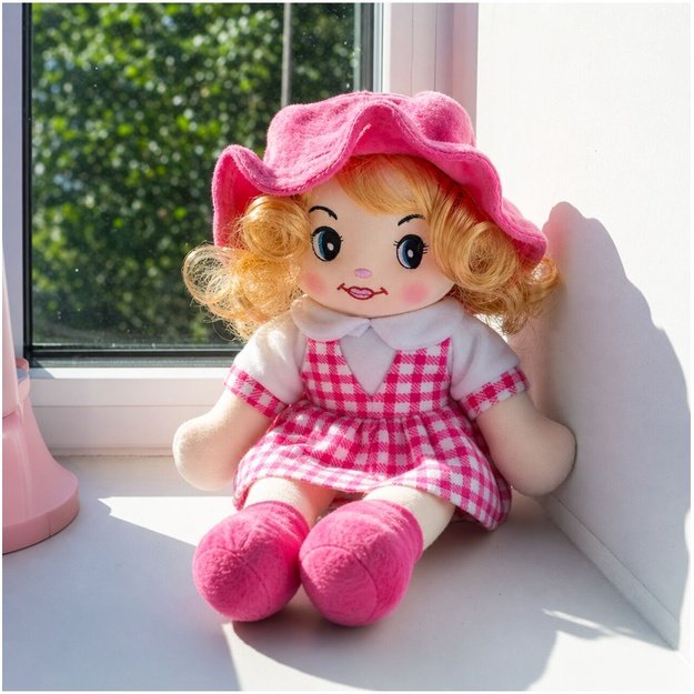 Minkštas žaislas Skudurinė lėlė Zofia, 35 cm