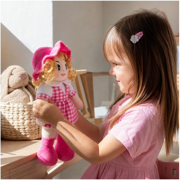 Minkštas žaislas Skudurinė lėlė Zofia, 35 cm