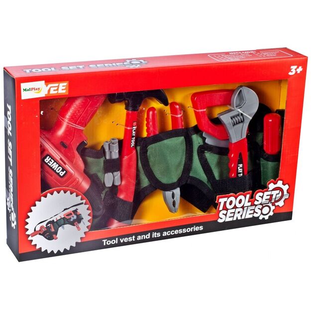Žaislinis meistro įrankių rinkinys su diržu 1